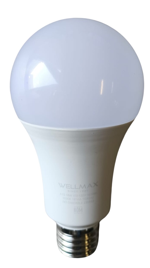 Foco LED A19 clásico 18W 3000K 100-130V