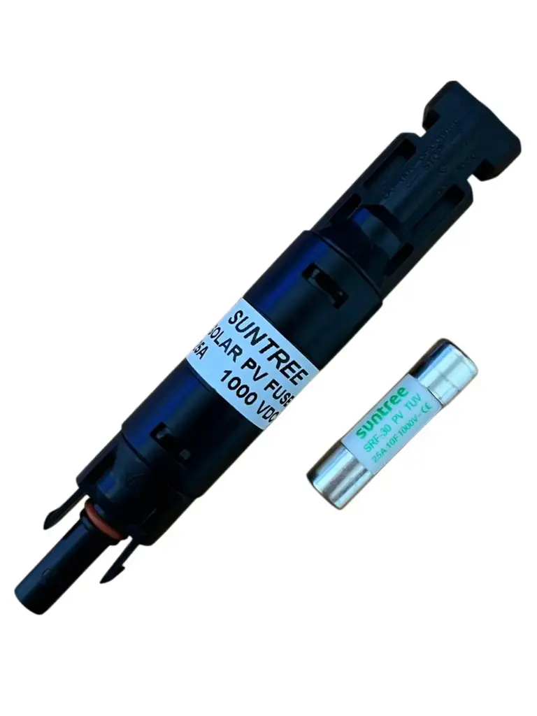 CONECTOR MC4 CON FUSIBLE 25A 1000VDC