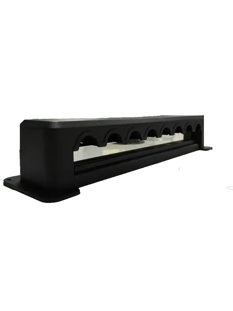 Barra de conexiones - BUSBAR NEGRO 600A 8 espacios - Suntree 