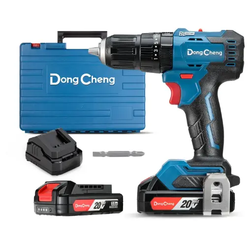 [2054] Kit Taladro Percutor Inalámbrico (1/2") 50 N.m 20V Dong Cheng // DCJZ2050iAM